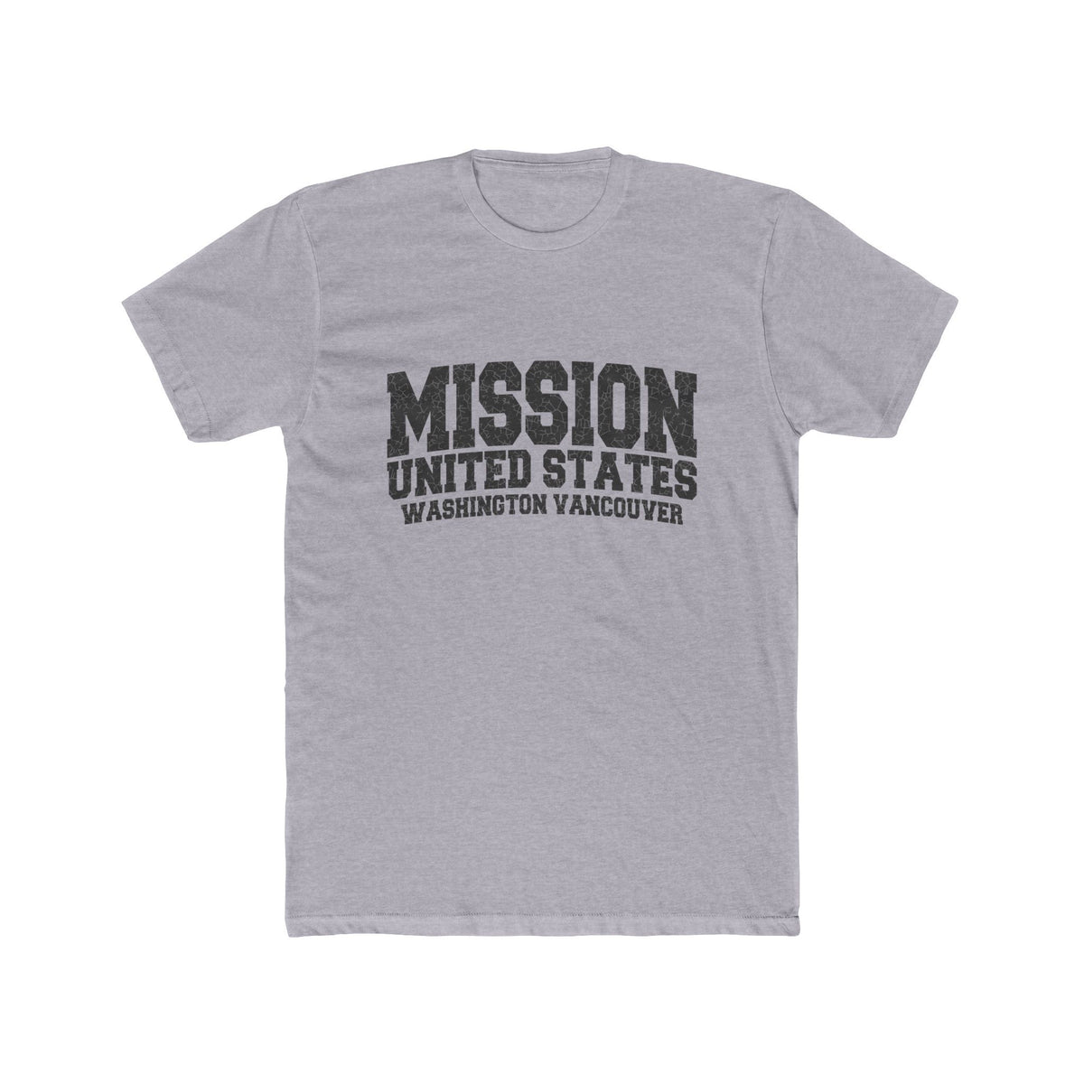 Washington Vancouver Mission T-Shirt in Heather Grey, front view