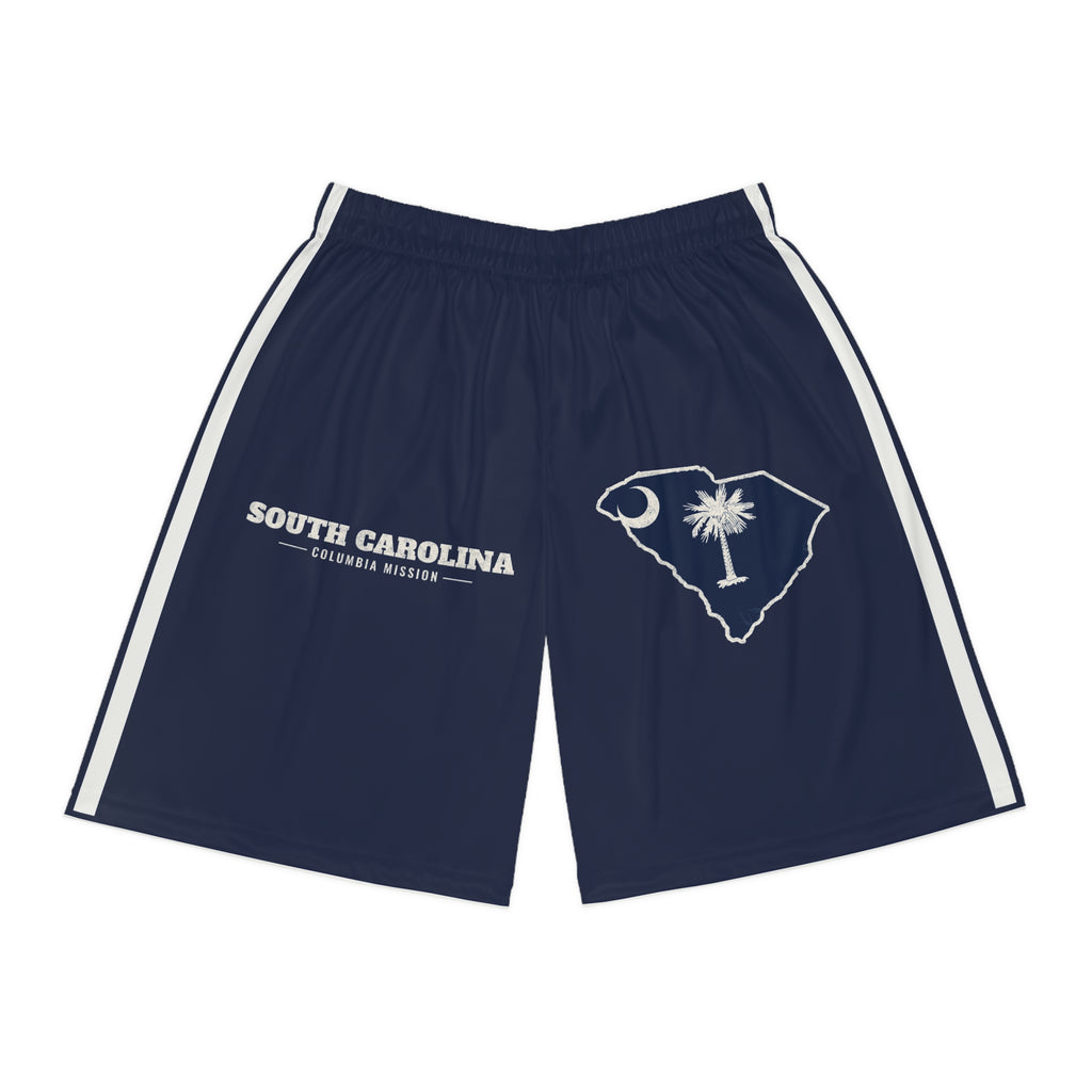 South Carolina Columbia Mission Basketball Shorts, front view