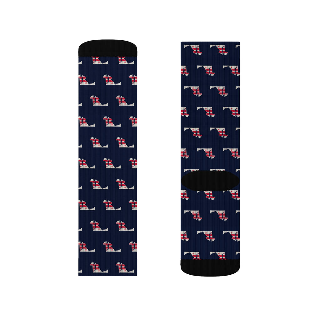 Washington DC North Mission Flag Map Socks