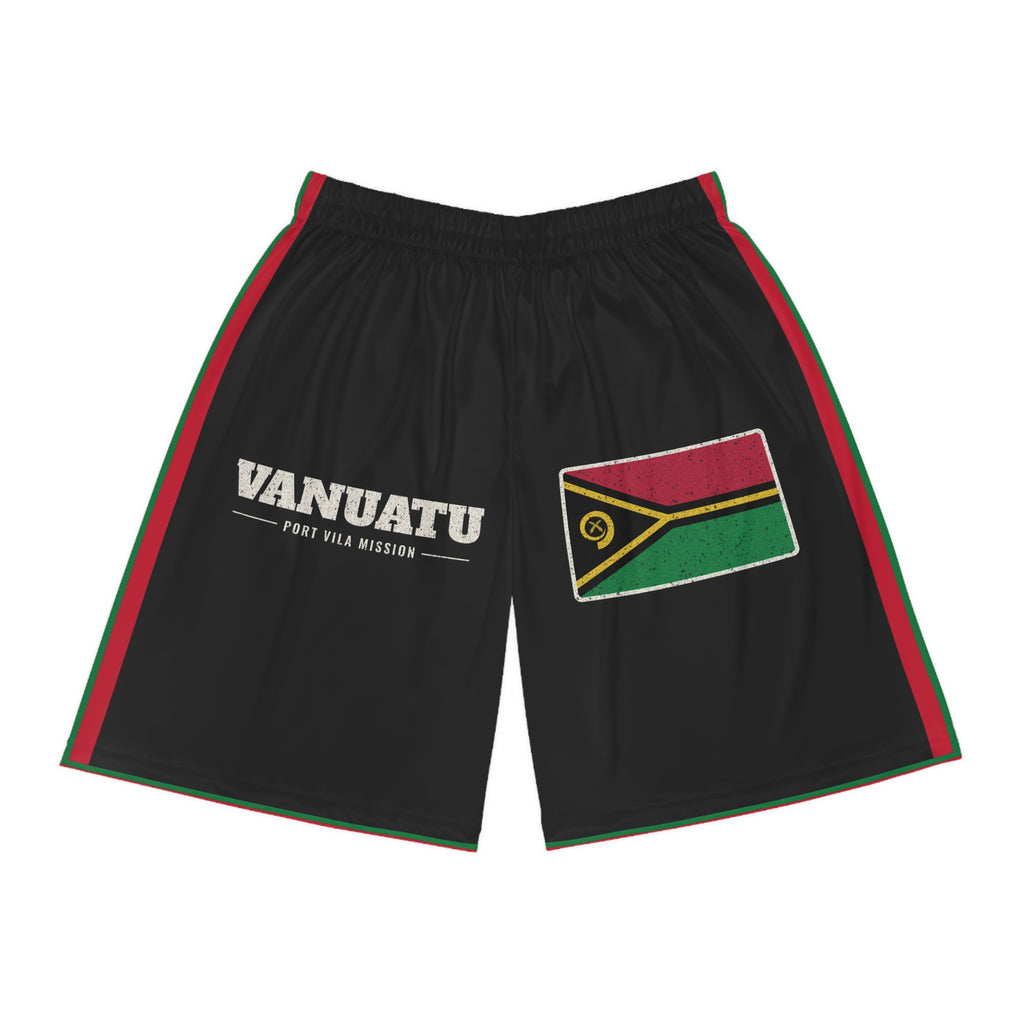 Vanuatu Port Vila Mission Basketball Shorts, front view