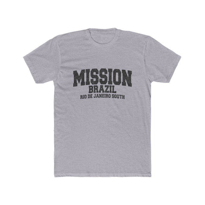 Brazil Rio de Janeiro South Mission T-Shirt in Heather Grey, front view