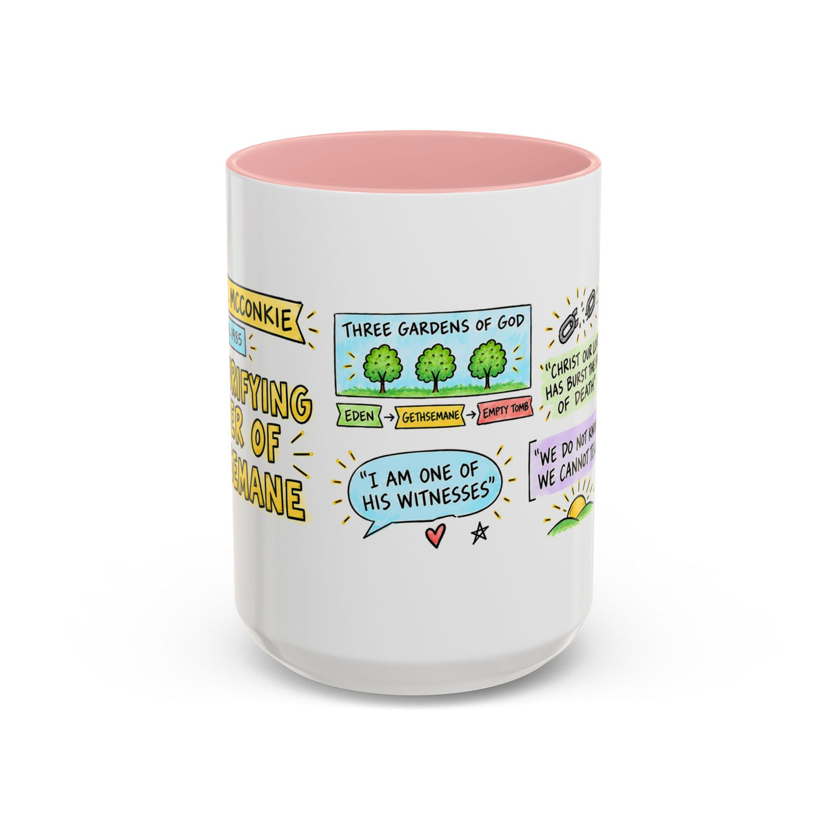 The Purifying Power of Gethsemane Sketch Note Mug — Bruce R. McConkie