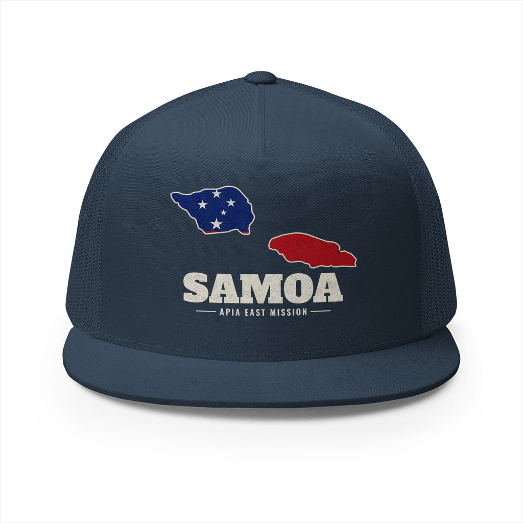 Samoa Apia East Mission Flag Map Trucker Hat