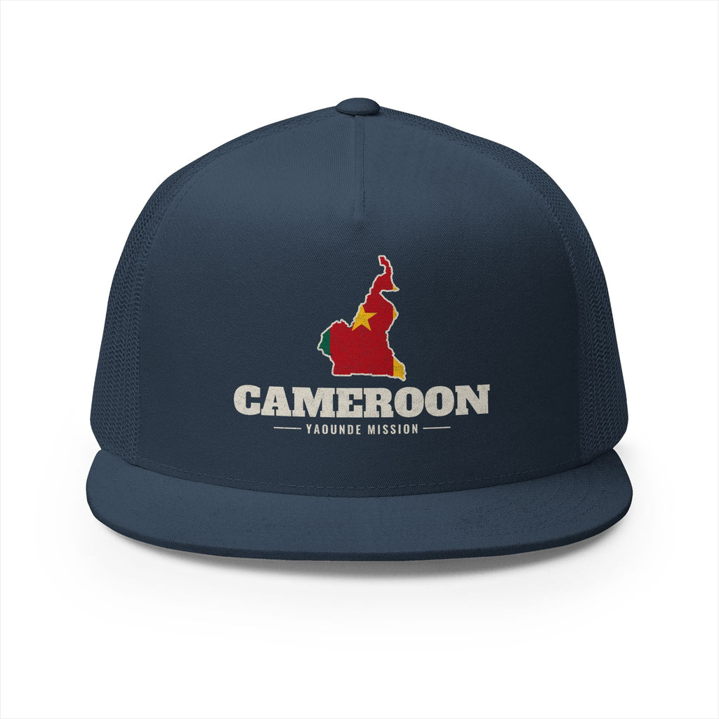 Cameroon Yaounde Mission Flag Map Trucker Hat