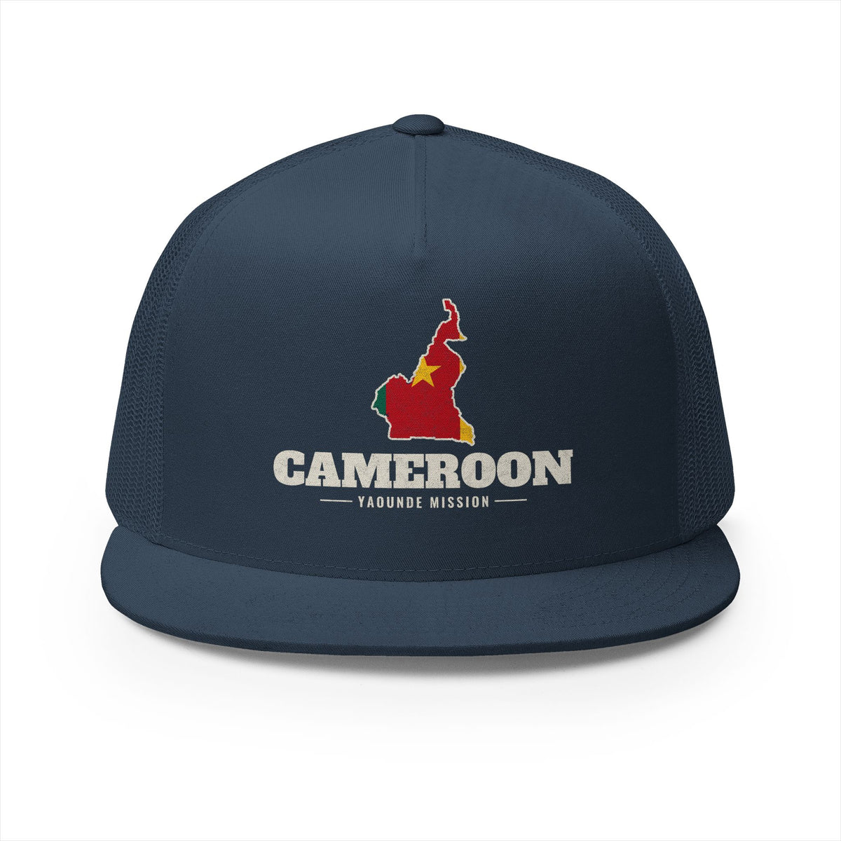 Cameroon Yaounde Mission Flag Map Trucker Hat