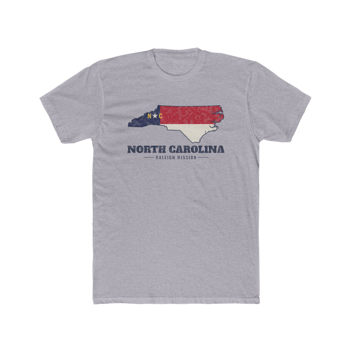 North Carolina Raleigh Mission Flag Map Shirt