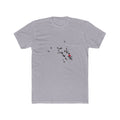 Marshall Islands/Kiribati Mission Heart Map shirt in Heather Grey: Marshall Islands outline with a red heart, front view