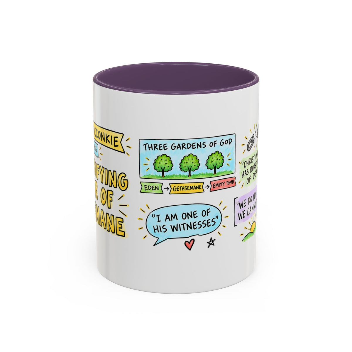 The Purifying Power of Gethsemane Sketch Note Mug — Bruce R. McConkie