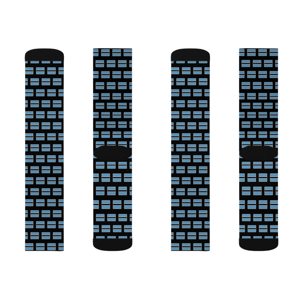 Botswana Mission Flag Socks