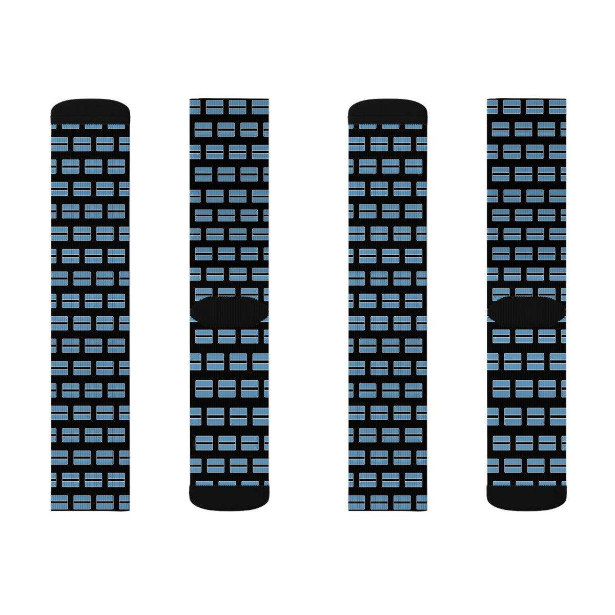 Botswana Mission Flag Socks