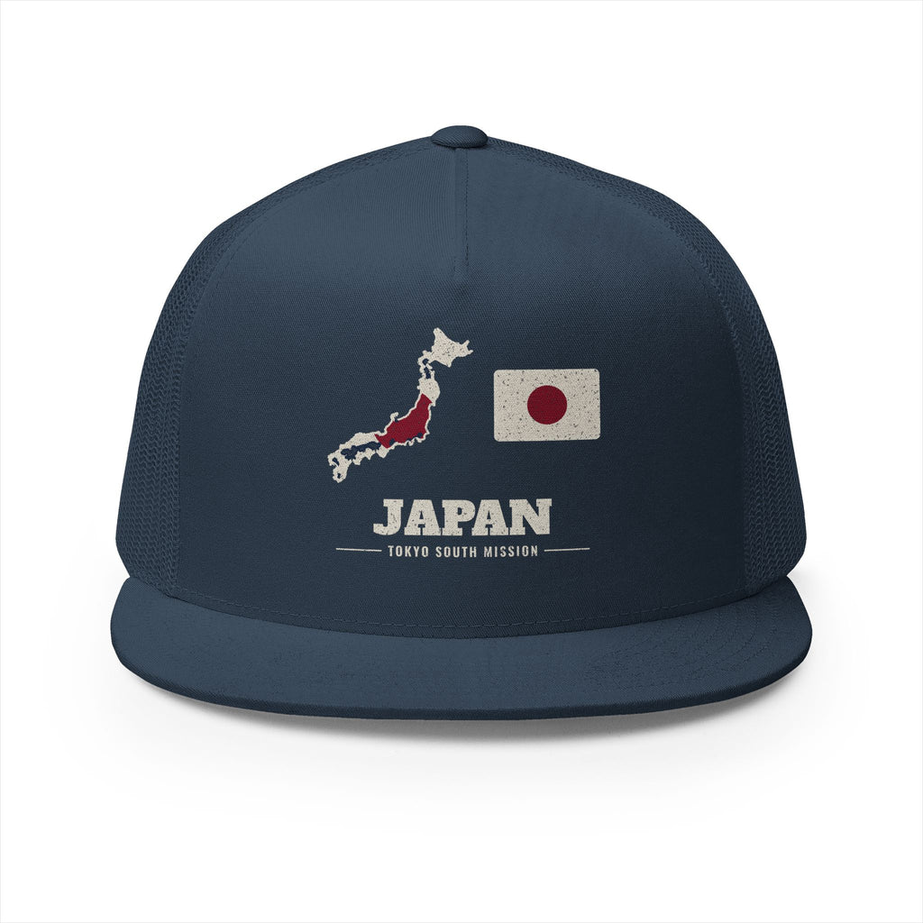 Japan Tokyo South Mission Flag Map Trucker Hat