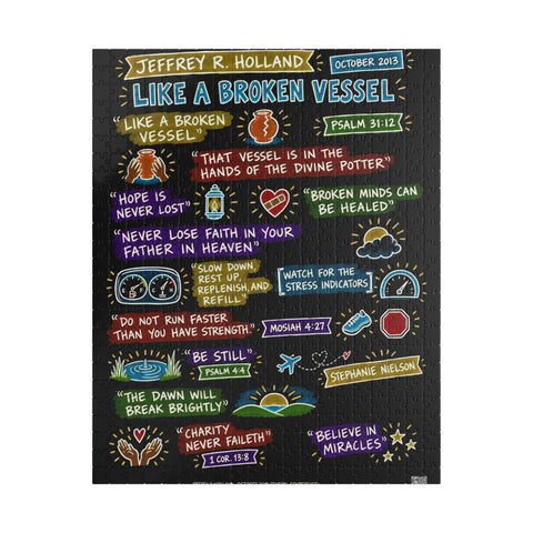 Like a Broken Vessel sketch note puzzle