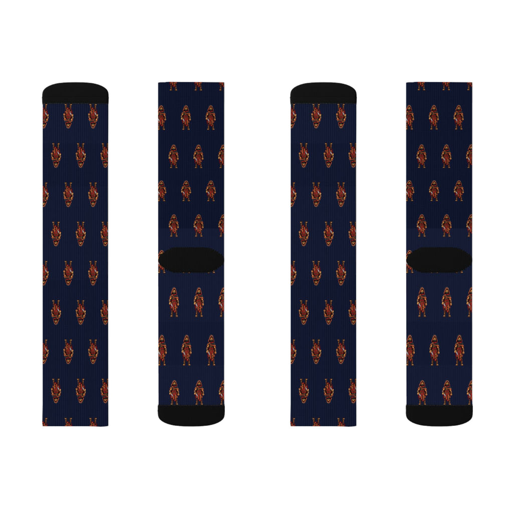 Kishkumen Brick Chess crew socks by Weak Things view 2