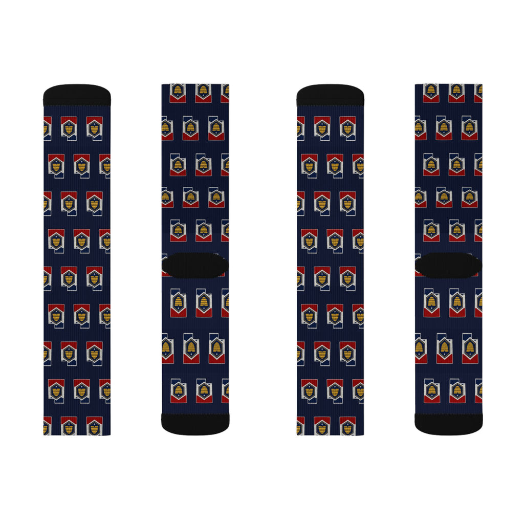 Utah Mission Flag Map Socks
