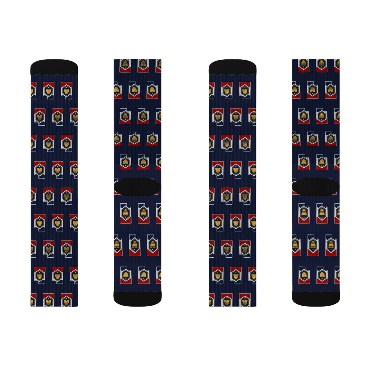 Utah Mission Flag Map Socks
