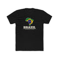 Brazil Florianopolis Mission Flag Map shirt in Black: flag-filled map printed on the front