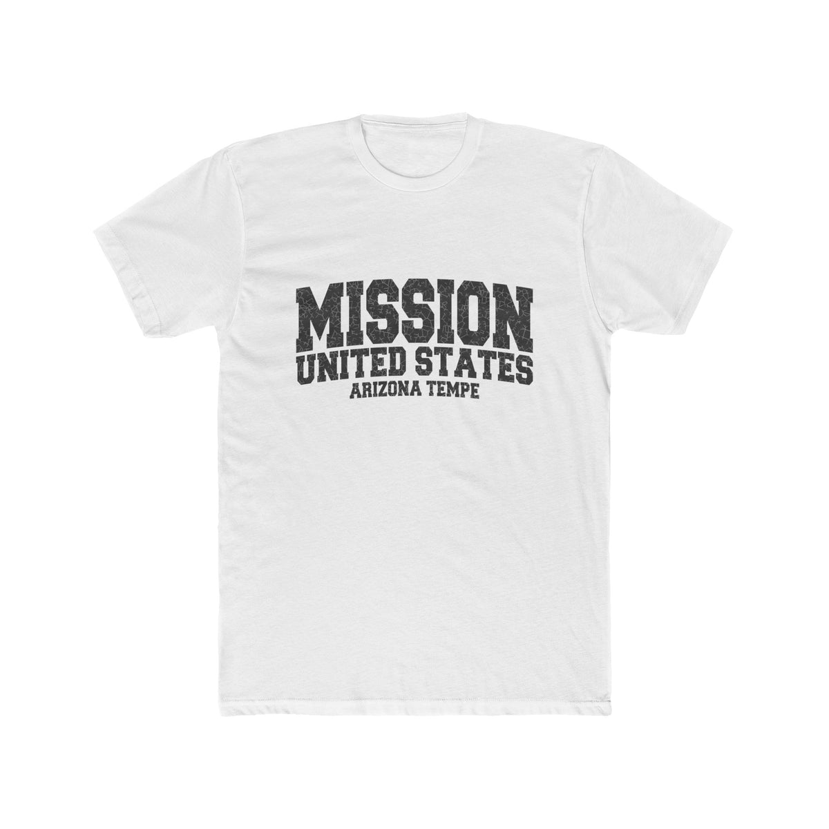 Arizona Tempe Mission T-Shirt in Solid White, front view