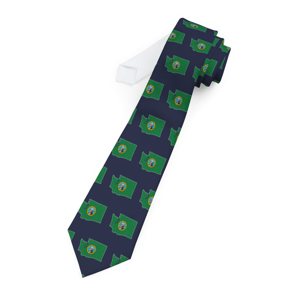 Washington Mission Flag Map Tie