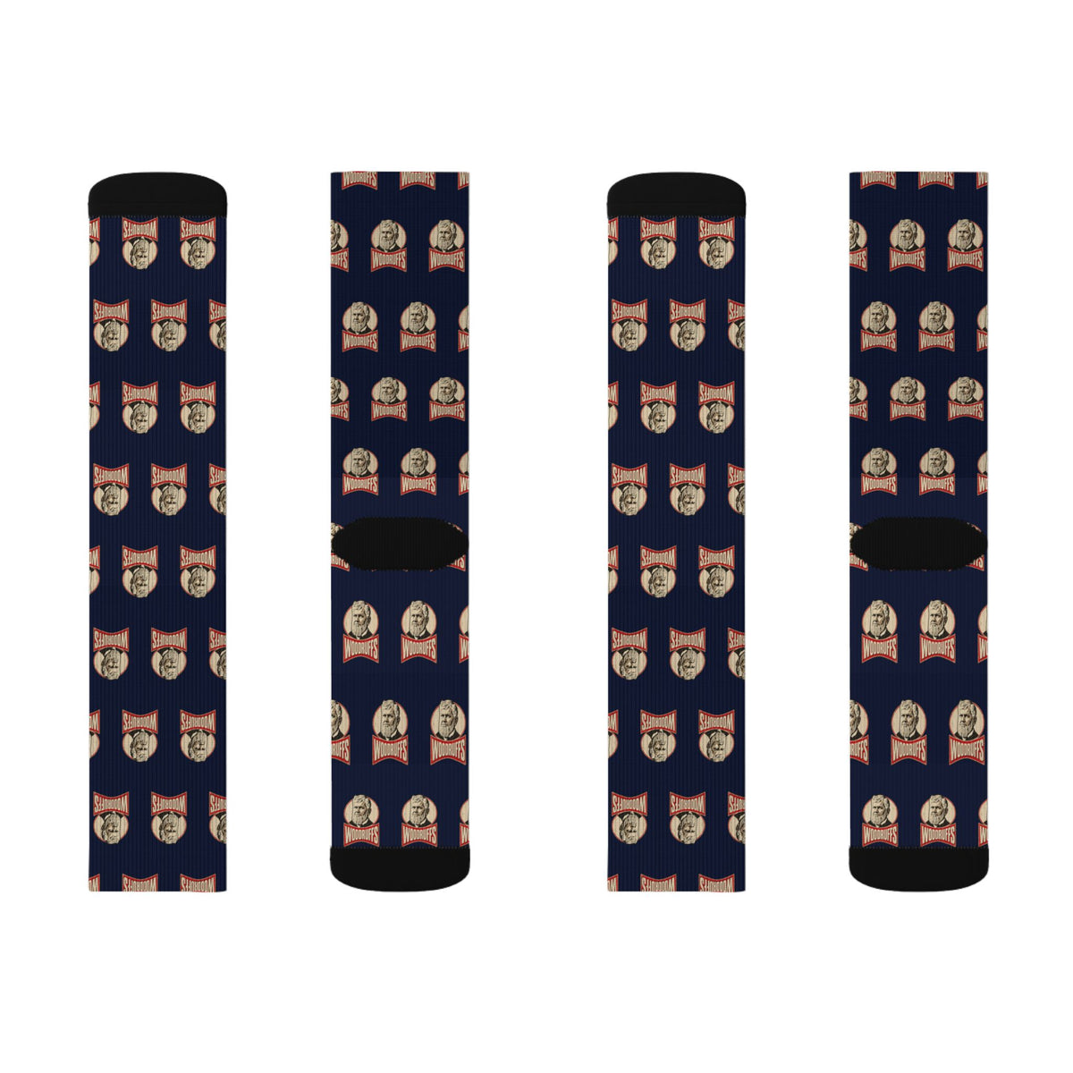 Wilford Woodruff Woodruffs crew socks by Weak Things view 4