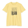Weak Things Become Strong shirt in Marshallese on Banana Cream: “Inaaj kōm̧m̧an mennin m̧ōjņo̧ ko ren erom kajoor”, Ether 12:27