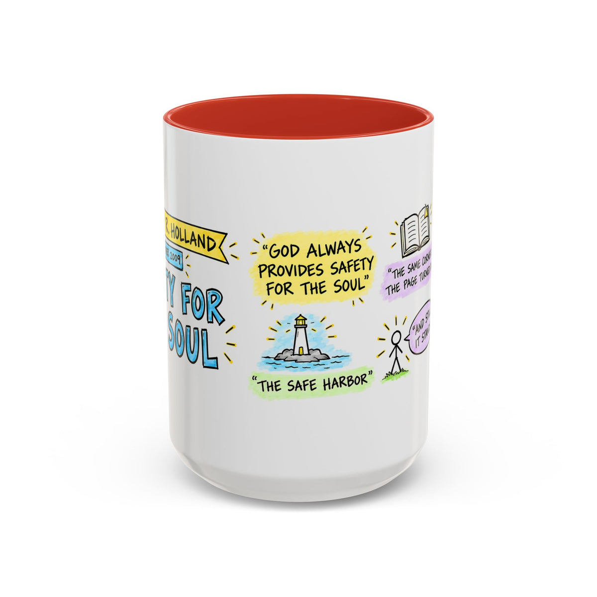 Safety for the Soul Sketch Note Mug — Jeffrey R. Holland