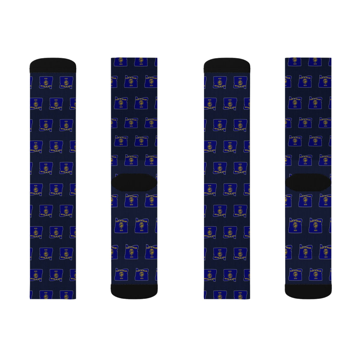 Oregon Mission Flag Map Socks