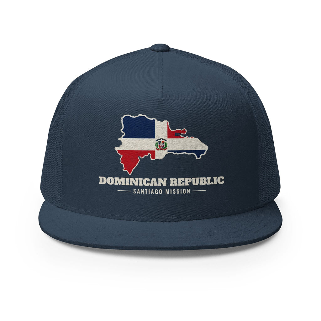 Dominican Republic Santiago Mission Flag Map Trucker Hat