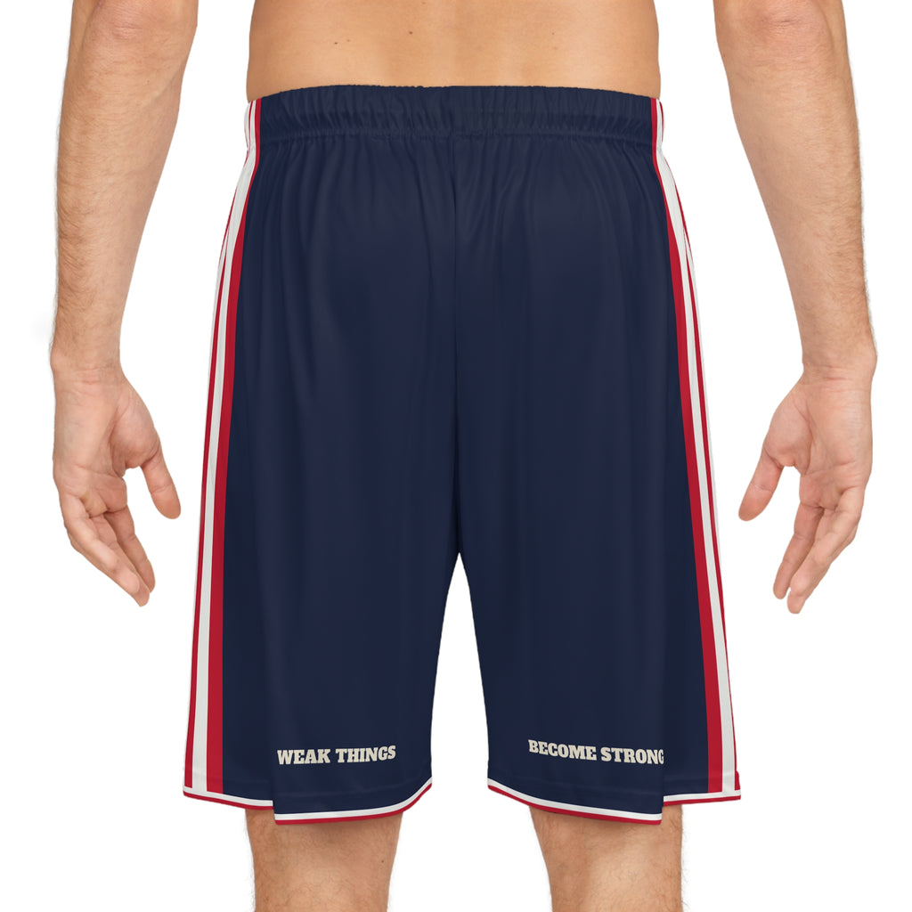 Utah Provo Mission Basketball Shorts, worn, back view