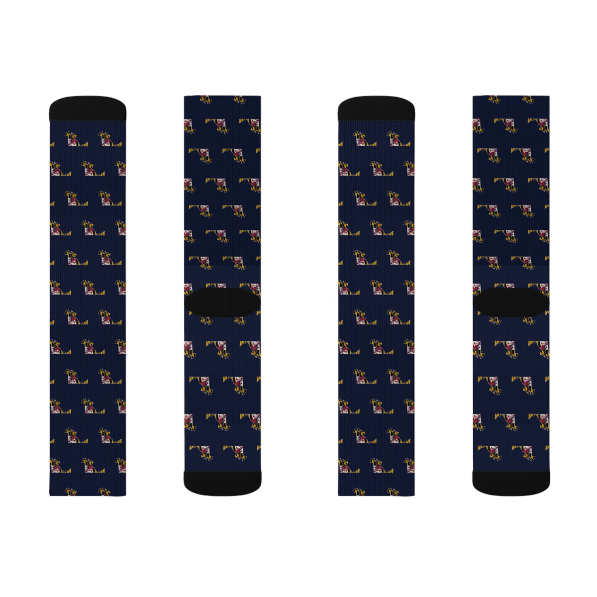 Maryland Mission Flag Map Socks