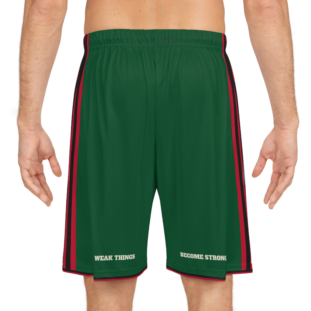 Zambia Lusaka Mission Basketball Shorts, worn, back view