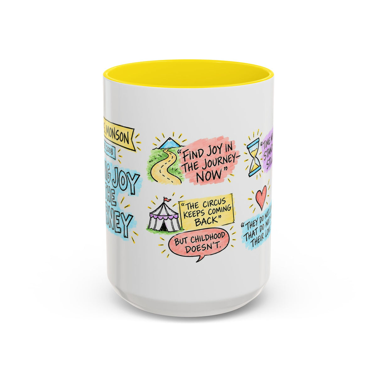 Finding Joy in the Journey Sketch Note Mug — Thomas S. Monson