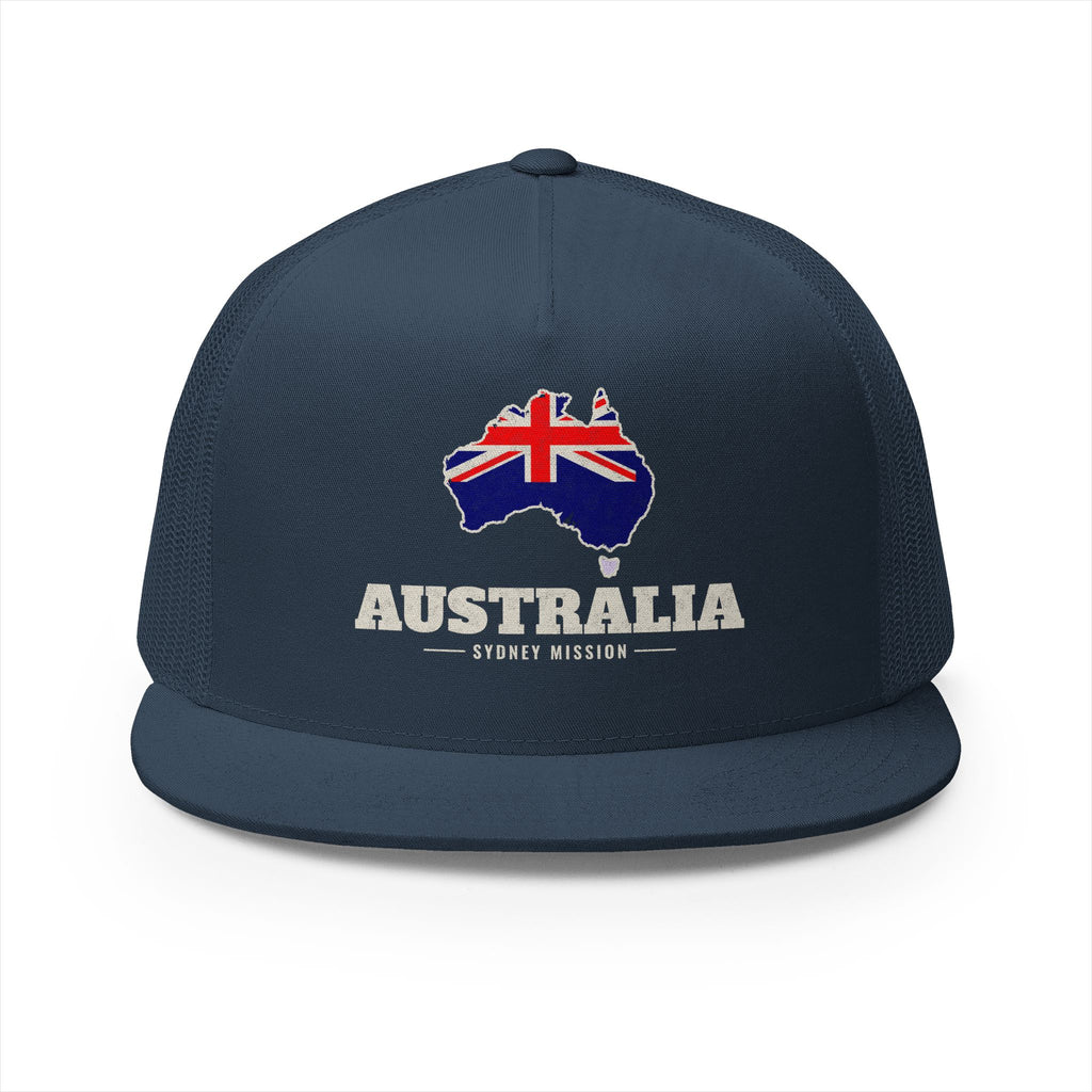Australia Sydney Mission Flag Map Trucker Hat