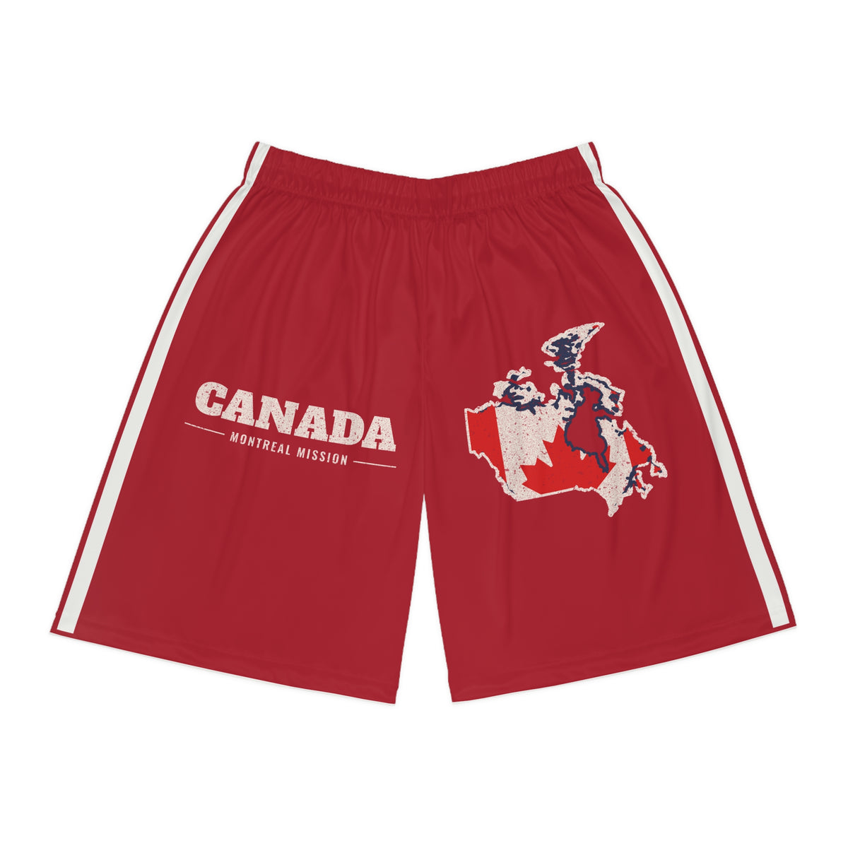 Canada Montreal Mission Basketball Shorts, front view