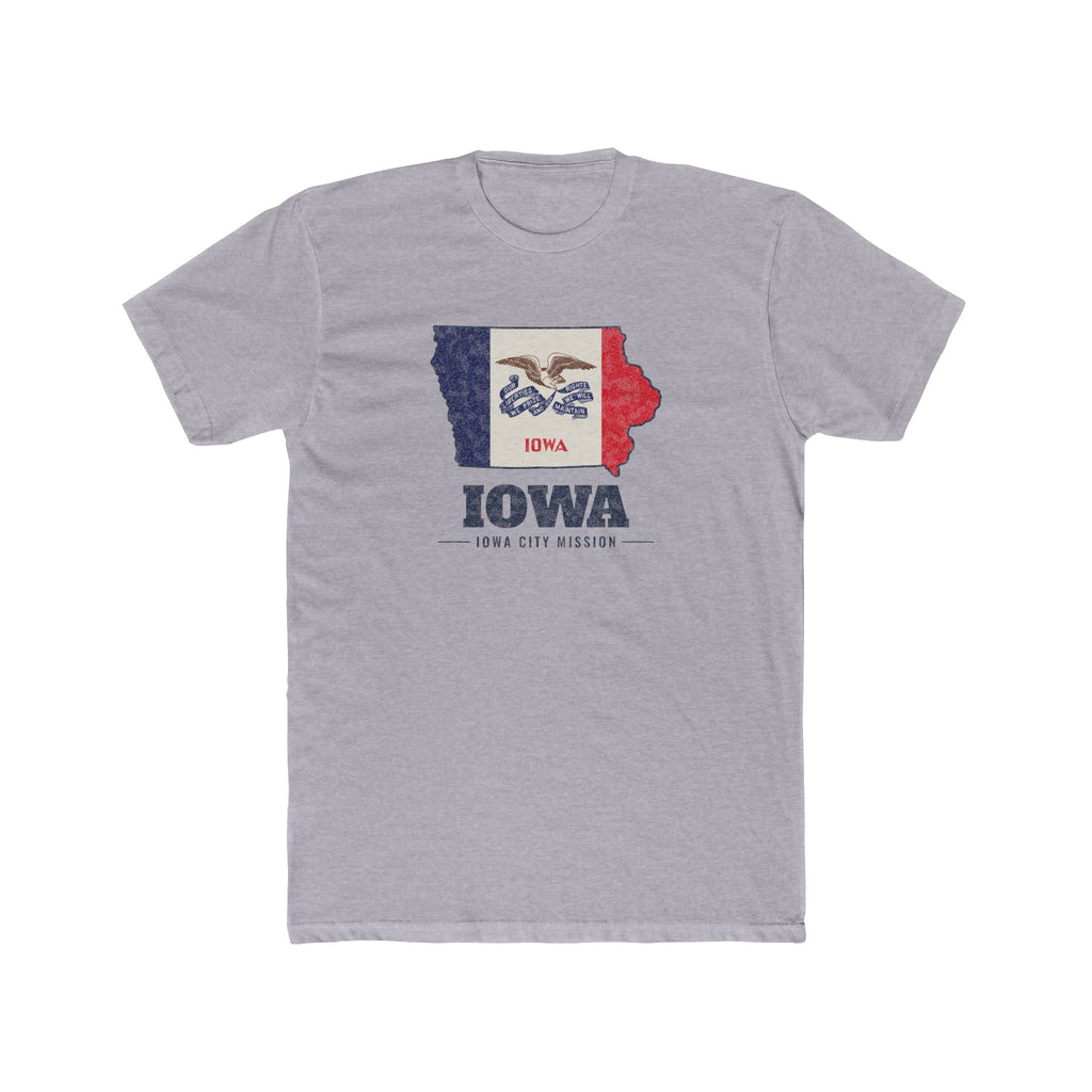 Iowa Iowa City Mission Flag Map Shirt