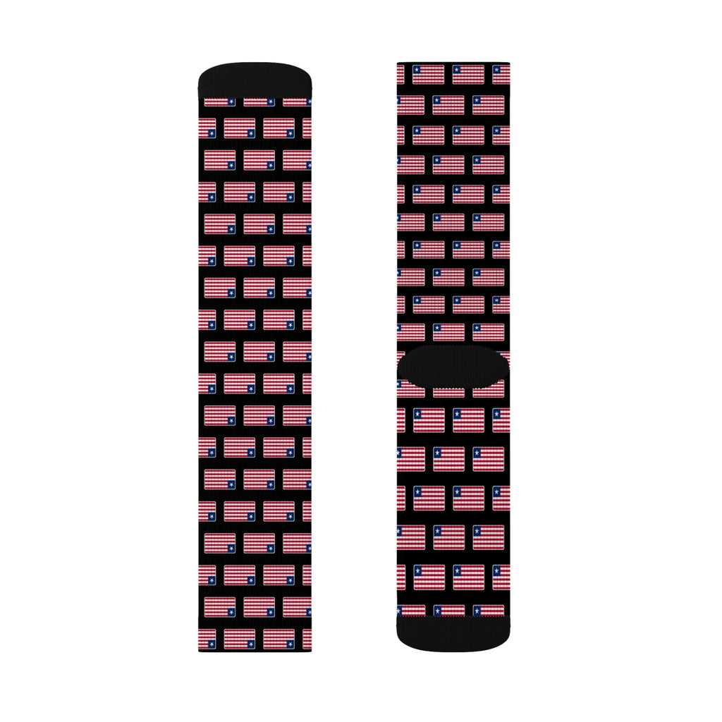 Liberia Mission Flag Socks