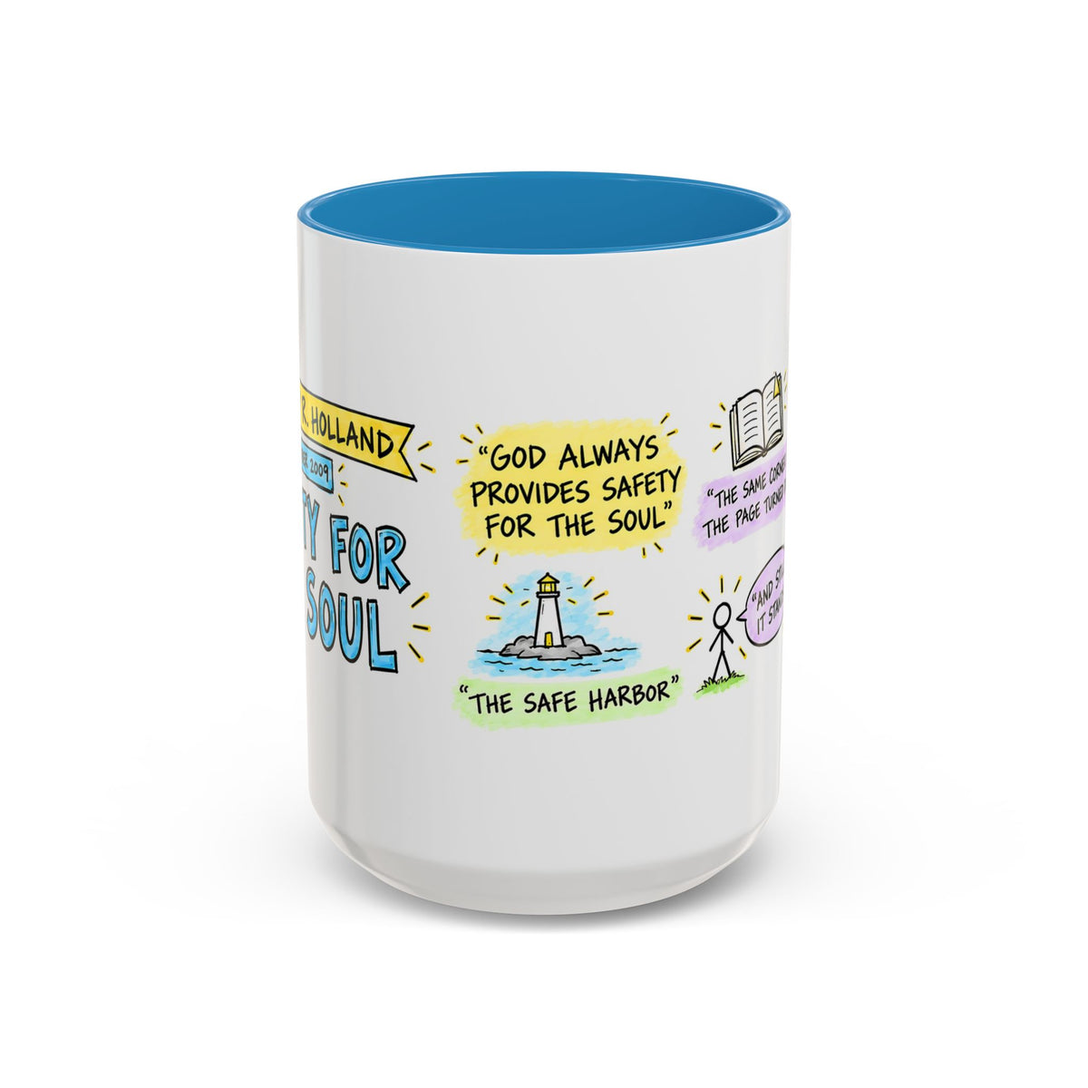 Safety for the Soul Sketch Note Mug — Jeffrey R. Holland