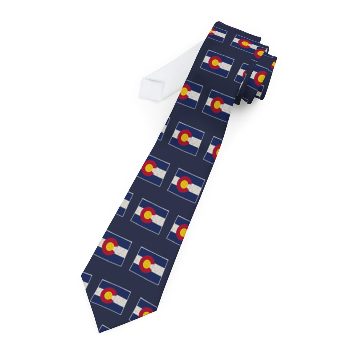 Colorado Mission Flag Map Tie
