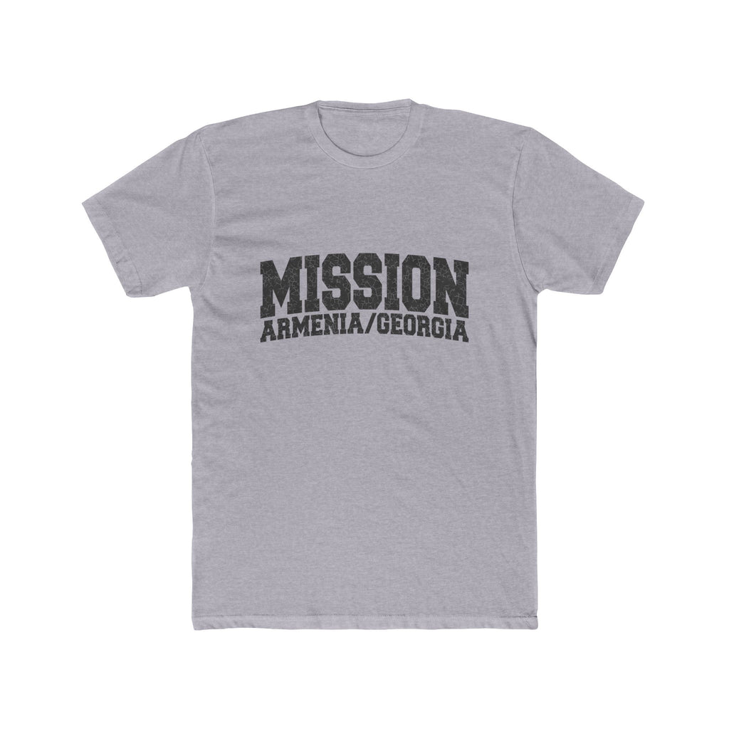 Armenia/Georgia Mission T-Shirt in Heather Grey, front view