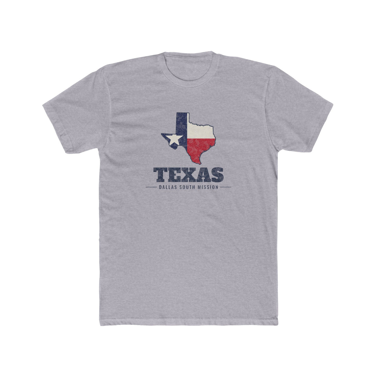 Texas Dallas South Mission Flag Map Shirt