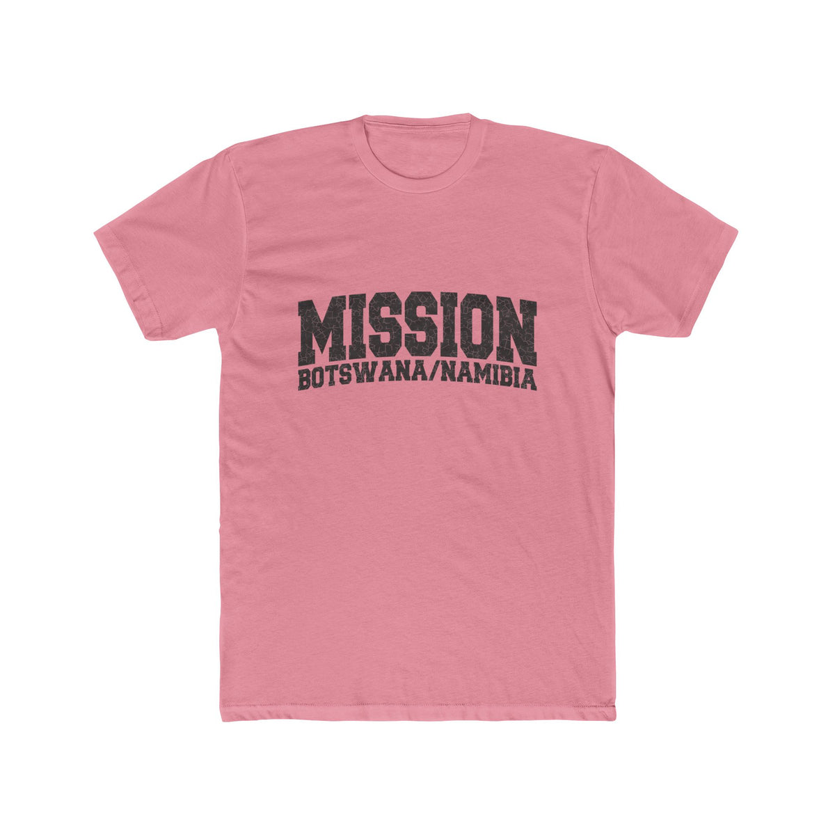 Botswana/Namibia Mission T-Shirt in Solid Light Pink, front view