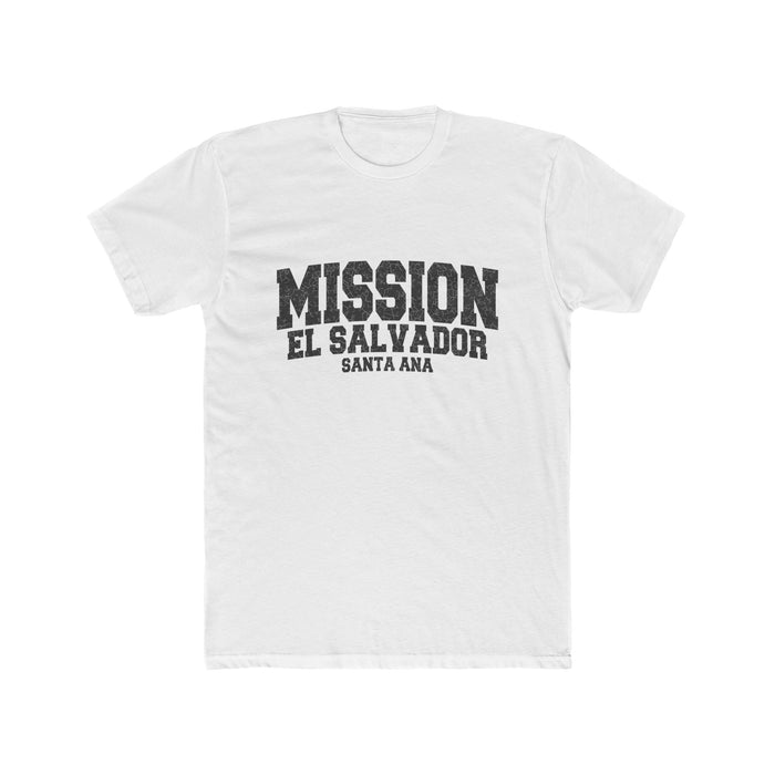 El Salvador Santa Ana Mission T-Shirt in Solid White, front view