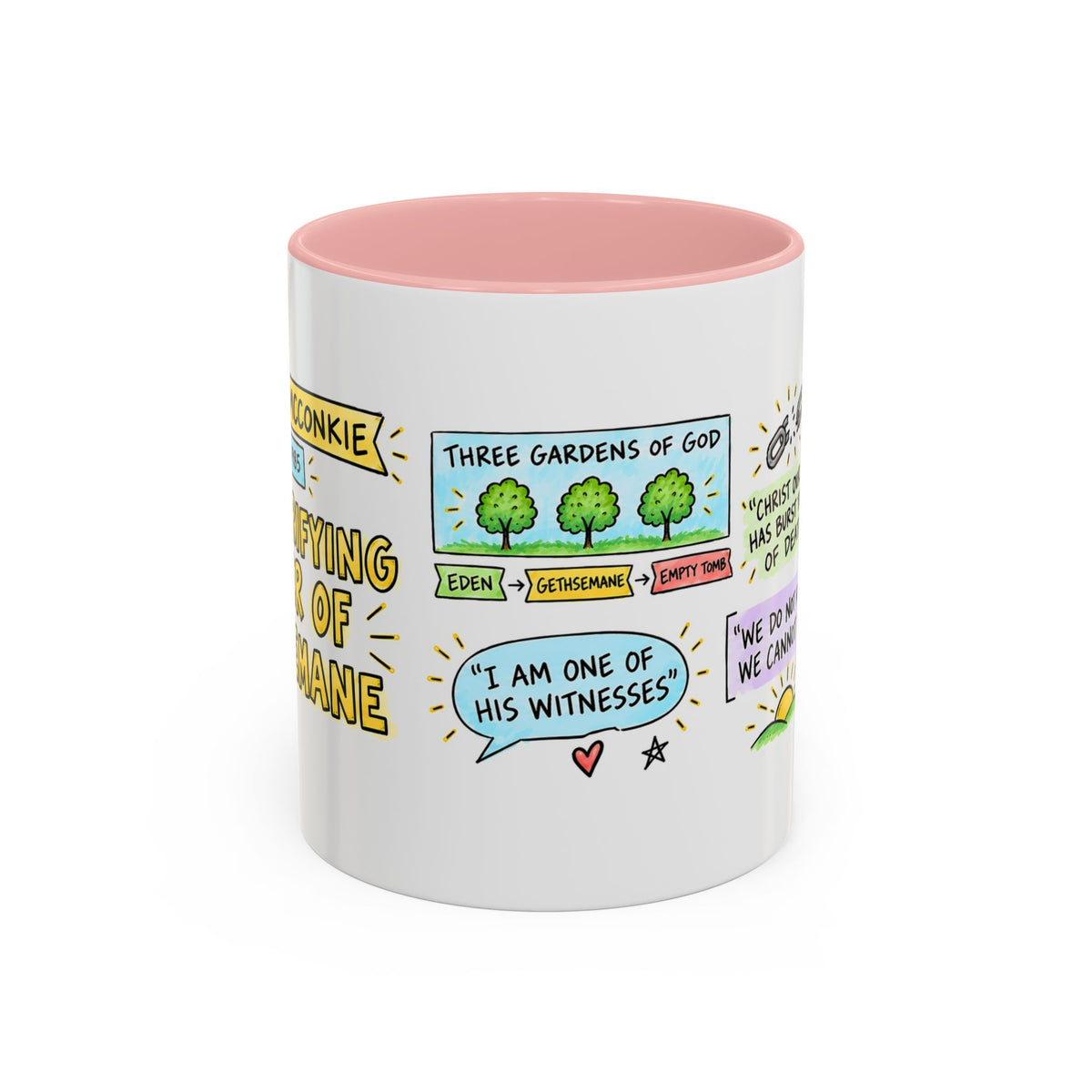 The Purifying Power of Gethsemane Sketch Note Mug — Bruce R. McConkie