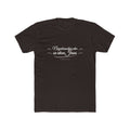 I Glory in My Jesus script shirt in Hiligaynon, white ink on Dark Chocolate: “Nagakasadya ako sa akon Jesus”, 2 Nefi 33:6