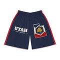 Utah Provo Mission Basketball Shorts, front view