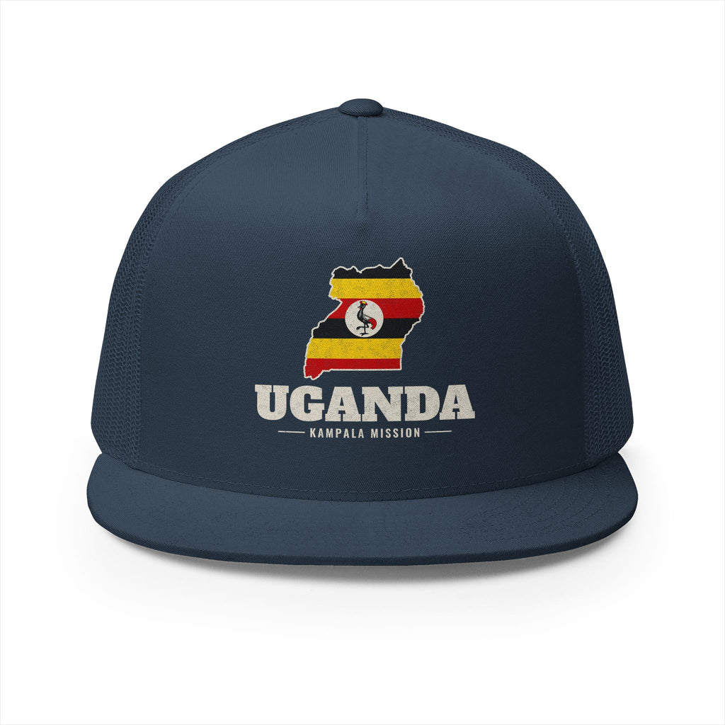 Uganda Kampala Mission Flag Map Trucker Hat