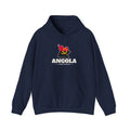 Angola Luanda Mission Flag Map Hoodie in Navy, front view with the flag map and mission name