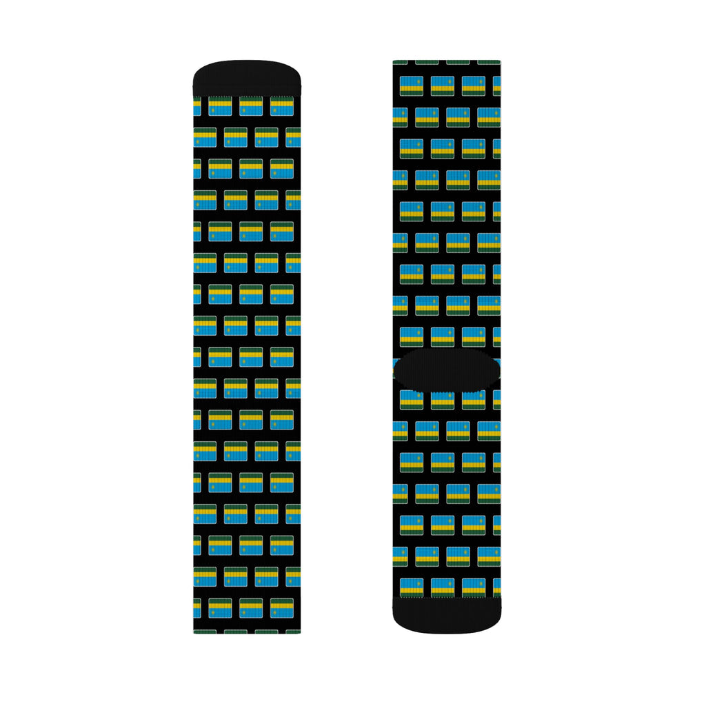 Rwanda Mission Flag Socks