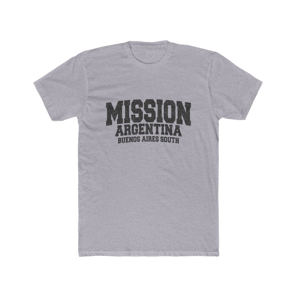 Argentina Buenos Aires South Mission T-Shirt in Heather Grey, front view