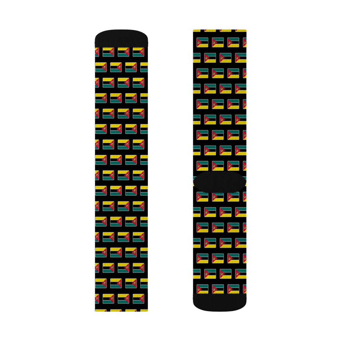Mozambique Mission Flag Socks