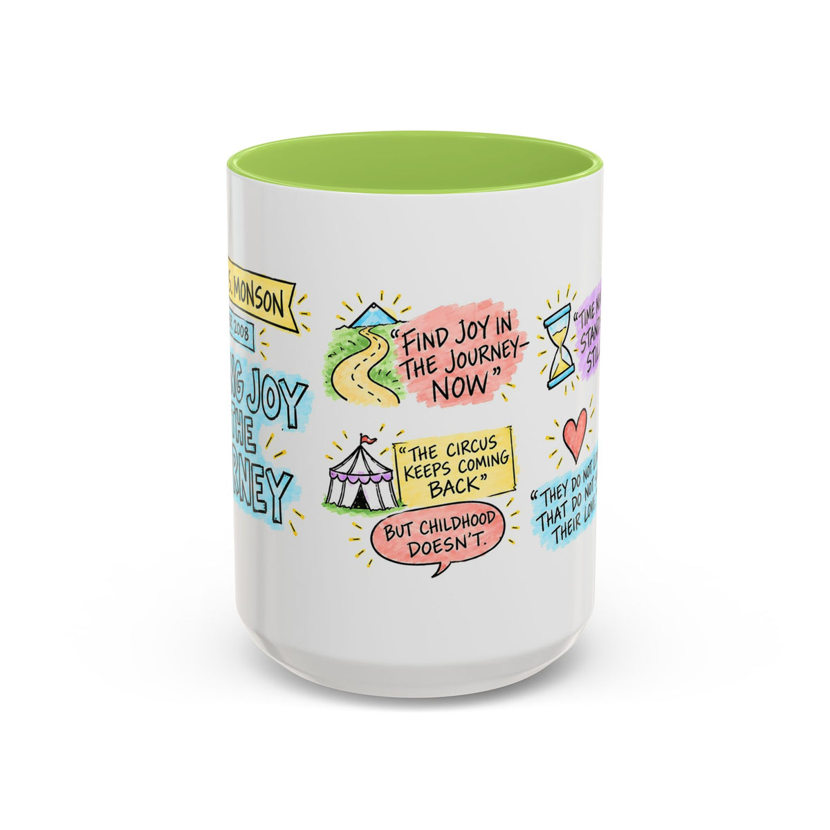 Finding Joy in the Journey Sketch Note Mug — Thomas S. Monson